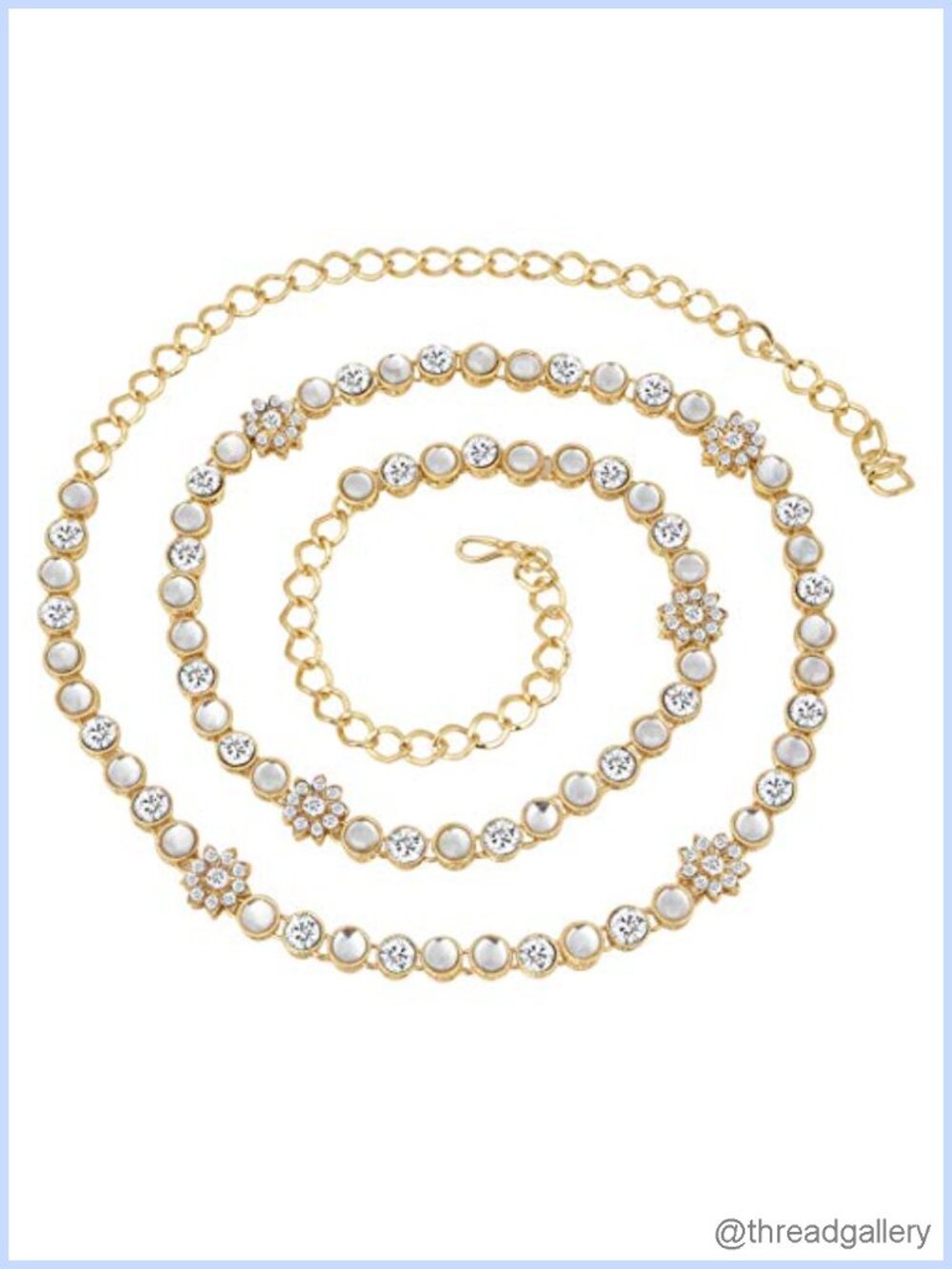 Gold Plated Indian Traditional Waist Chain Belly Fashion Belt